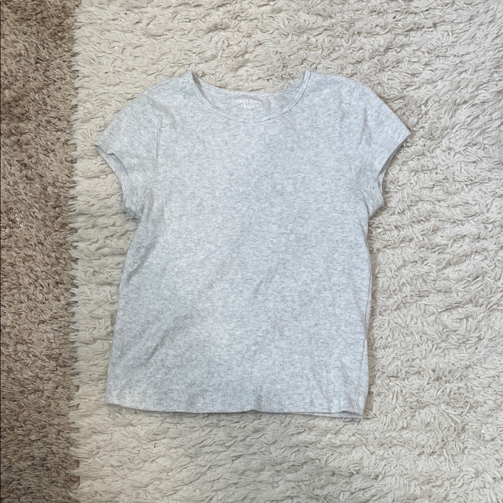 American Eagle Outfitters Light Gray Kids Tee